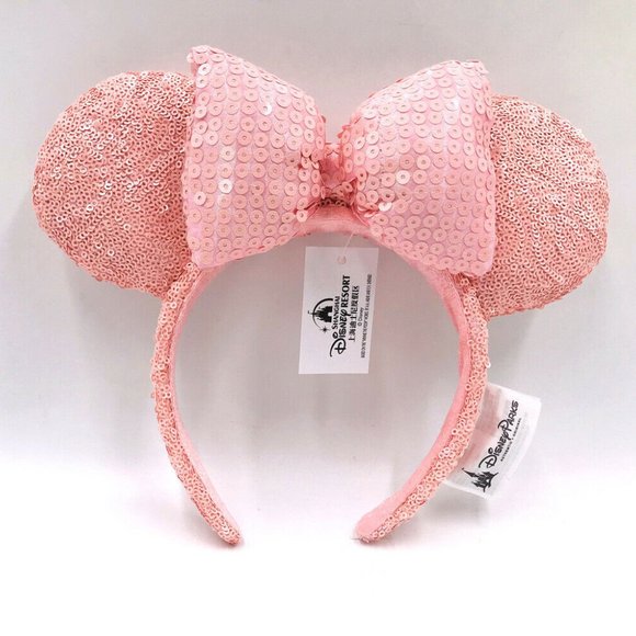 NEW Disney Parks Millennial Pink Sequin Headband - Picture 4 of 6